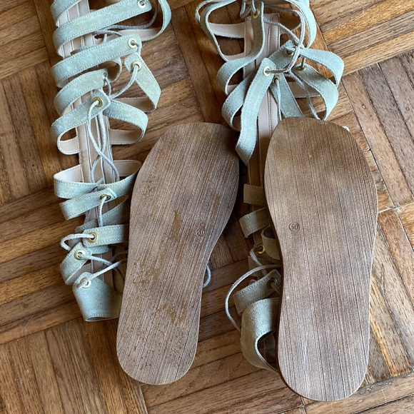 NWOT Free people gladiator tall suede sandals - Picture 4 of 6